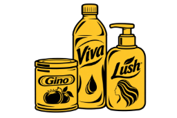 Gino, Viva and Lush products