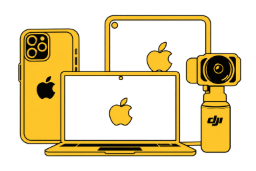 Apple and DJI devices